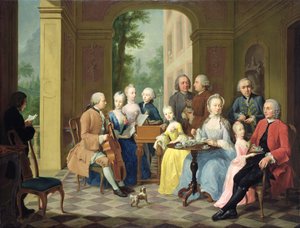 Porträtt av familjen Timmermann, 1758