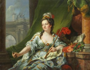 Musan Melpomene (de nio musorna, 1771) av Johann Heinrich Tischbein