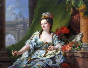 Musan Melpomene (de nio musorna, 1771) av Johann Heinrich Tischbein