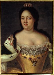 Porträtt av kejsarinnan Anna Ioannovna (1693-1740)