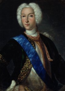 Porträtt av tsar Peter II (1715-1730)