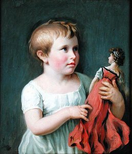 Barnporträtt av Cornelia Wilhelmine Amsinck, framtida fru till Burgermeister Dammert (1800-61)