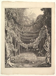 Frontispice till volym IV av Homeros hämtad från antiken, Göttingen: Heinrich Diete..., ca 1796. av Johann Heinrich Wilhelm Tischbein