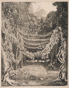 Imaginär vy av en vingård längs vägen till Polyfemos grotta av Johann Heinrich Wilhelm Tischbein