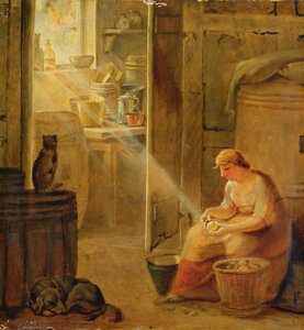 Interiör (potatisen) av Johann Heinrich Wilhelm Tischbein