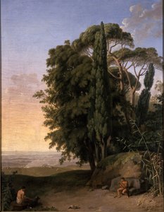Landskap nära Frascati, 1783 av Johann Heinrich Wilhelm Tischbein