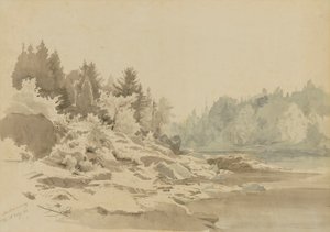 Montmorency River, Quebec av Johann Hermann Carmiencke