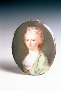 porträtt av en dam av Johann Ignaz Krafft