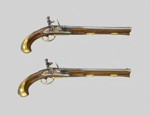 Par Flintlock Pistols, Tyskland, 170030. av Johann Jacob Behr