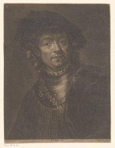 Porträtt av Rembrandt van Rijn av Johann Jacob Haid (possibly)