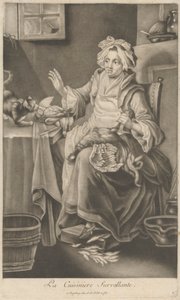 Den övervakande kocken av Johann Jacobus Haid