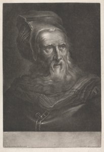 Man som bär en hatt av Johann Jacobus Haid