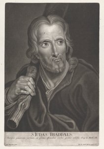 Den helige Judas Thaddeus av Johann Jacobus Haid
