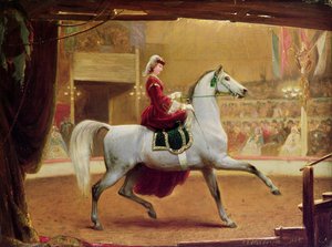 Cirkusryttaren, 1865 av Johann Jakob Eduard Handwerk