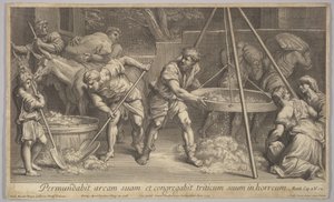 Vetet och agnarna, 1728. av Johann Jakob Frey the Elder