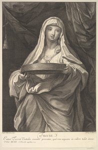 Tuccia, 1720. av Johann Jakob Frey the Elder