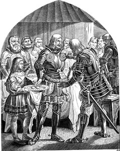 Ett ägg styck runt om, men två ägg för den galante Schweppermann Ur det tyska folkets historia av E. Duller, 1840