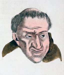 Ansiktsegenskaperna hos en fusk, bedrägligt tempererad person, 1808