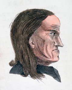 En melankolisk persons ansiktsegenskaper, 1808