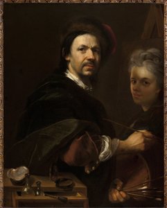 Självporträtt med fru - Självporträtt med fru - Jan (Johann) Kupecky (Kupetzky) (1667-1740). olja på duk