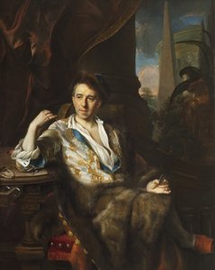 Porträtt av målaren Charles Bruni - Jan (Johann) Kupecky (Kupetzky) (1667-1740). Olja på duk