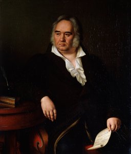 Porträtt av poeten Ivan A Krylov, 1832 av Johann Leberecht Eggink