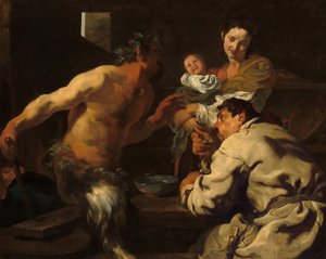 Satyren och bonden, möjligen ca. 16231626.