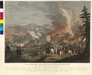Slaget vid Slavkov u Brna den 2 december 1805 (etsning och akvatint)