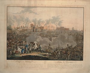 Slaget vid Ratisbon den 23 april 1809, 1809 av Johann Lorenz Rugendas the Younger