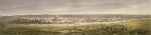 Jerusalem. Etsning av Bernatz m.fl. - Felsing, F. Stampatore