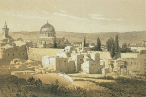 Jerusalem. Etsning av Bernatz et alii - Steinkopk J.F. Redaktör