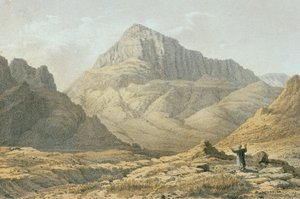 Serbal. Etsning av Bernatz et alii - Steinkopk J.F. Redaktör av Johann Martin Bernatz