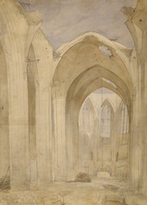 Ruinerna av St. Nicholas, 1842 (wc på papper)