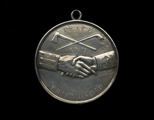 Thomas Jefferson Indian Peace-medalj, c.1801 (silver) av Johann Mathias Reich