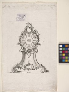Klocka (gravyr) av Johann Michael Hoppenhaupt