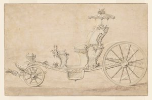 Design för en Cabriolet av Johann Michael Hoppenhaupt II