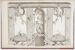 Design för en skärm av Johann Michael Hoppenhaupt II
