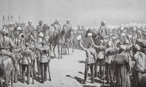 Australisk kontingent lämnar Suakin (litografi) av Johann Nepomuk (after) Schonberg