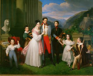 Ärkehertig Karl, överbefälhavare för de kejserliga trupperna under Napoleonkrigen ...