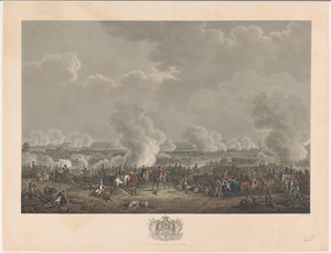 Slaget vid Waterloo, 1815 Tolv skyltar av William I:s ankomst och invigning i Bryssel och striderna vid Quatre-Bras och Waterloo 1815 (serietitel)