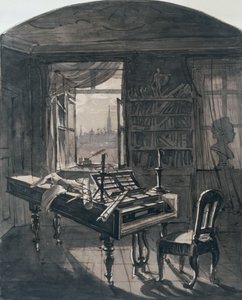 Beethovens rum vid tiden för hans död, 1827