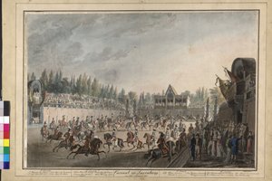 Karusell i Laxenburg av Johann Nepomuk Hoechle