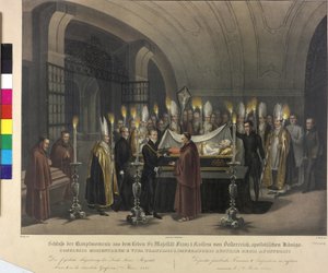 Franz I:s avlivning 1835 (litografi) av Johann Nepomuk Hoechle