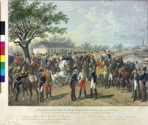 Mottagande av den allierade monarken i Wien 1814 av Johann Nepomuk Hoechle