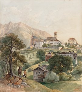 Schenna nära Meran av Johann Nepomuk Passini
