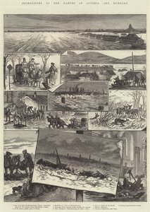 Översvämningar av Donau i Österrike och Ungern av Johann Nepomuk Schonberg