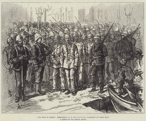 Kriget i Egypten, fångar från den egyptiska garnisonen i Port Said av Johann Nepomuk Schonberg