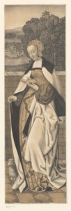 Saint Agnes med lamm Verk ur samlingen av bröderna Boisserée (serietitel) Galerie des Frères Boisseree (serietitel)