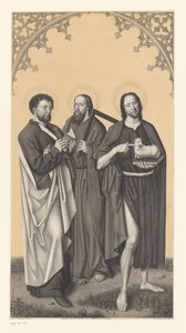 Saint Bartholomew, Thomas och Johannes Döparen Verk ur samlingen av bröderna Boisserée (serietitel) Galerie des Frères Boisseree (serietitel) av Johann Nepomuk Strixner