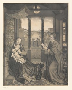 Saint Luke ritar Maria med barn Verk ur samlingen av bröderna Boisserée (serietitel) Galerie des Frères Boisserée (serietitel)
